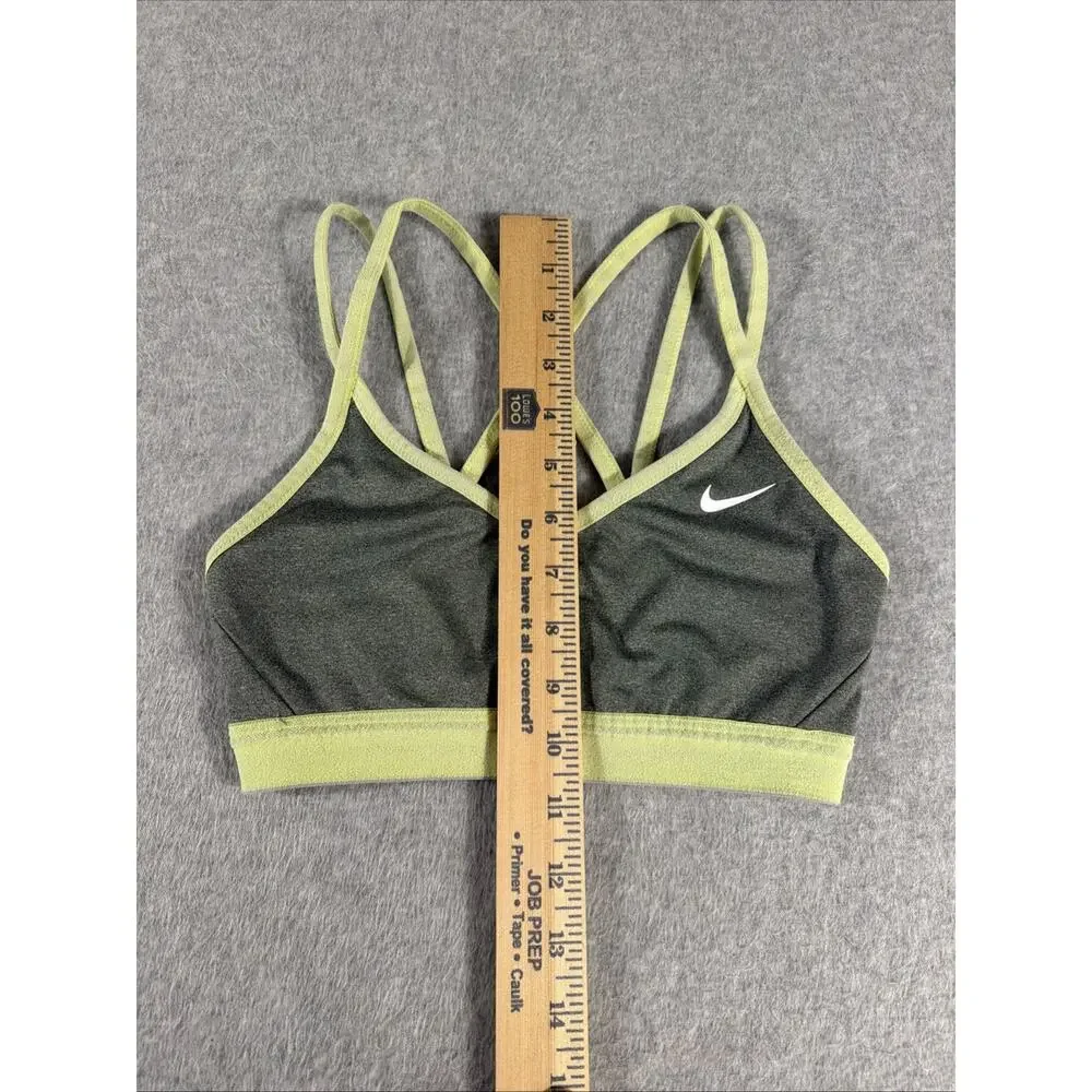 Nike Sports Bra XS, Grey And Lime Green